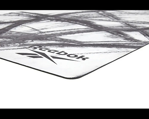 Килимок для йоги Reebok Natural Rubber Yoga Mat 32 мм, біло-сірий