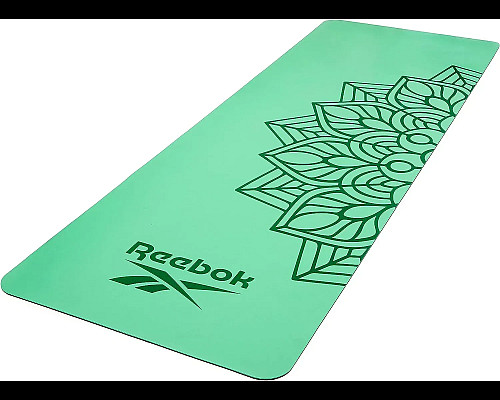 Килимок для йоги Reebok Natural Rubber Yoga Mat 4 мм, зелений