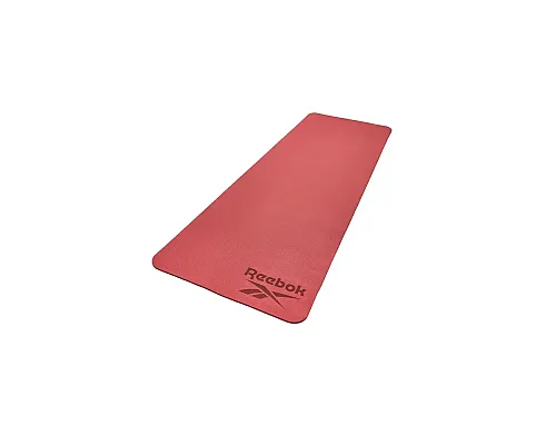 Двосторонній килимок для йоги Reebok Double Sided  6 мм, фіолетово-кораловий