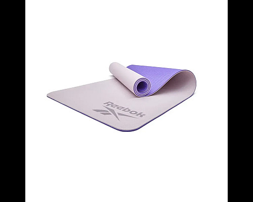 Килимок для йоги Reebok Double Sided 6 мм, фіолетово-рожевий