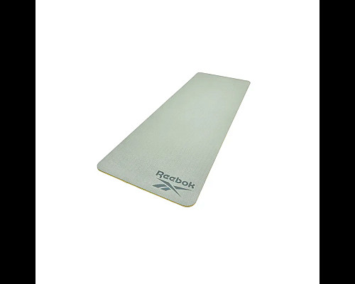 килимок для йоги Reebok Double Sided 6 мм, зелено-жовтий