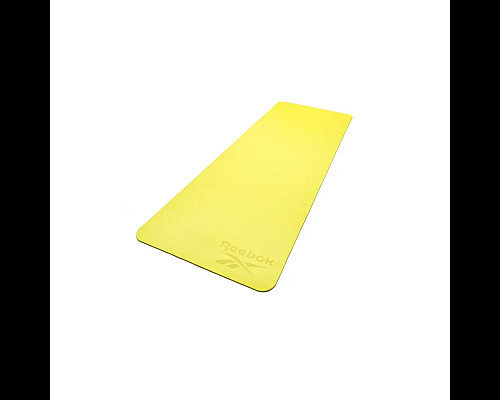 килимок для йоги Reebok Double Sided 6 мм, зелено-жовтий
