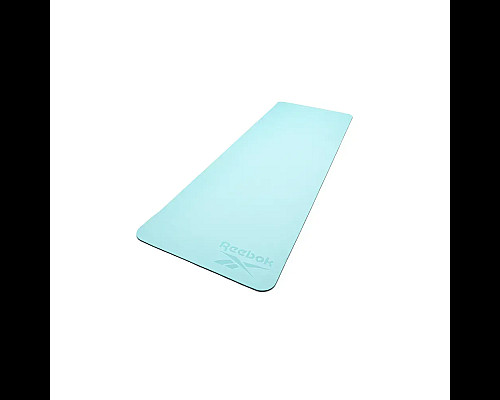 Двосторонній килимок для йоги Reebok Double Sided 6 мм, чорно-бірюзовий