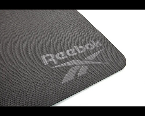 Двосторонній килимок для йоги Reebok Double Sided 6 мм, чорно-бірюзовий