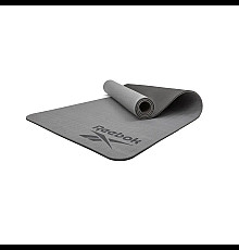 Килимок для йоги Reebok Double Sided 6 мм, чорно-сірий