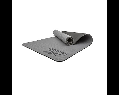 Килимок для йоги Reebok Double Sided 6 мм, чорно-сірий