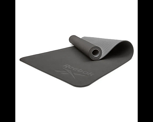 Килимок для йоги Reebok Double Sided 6 мм, чорно-сірий