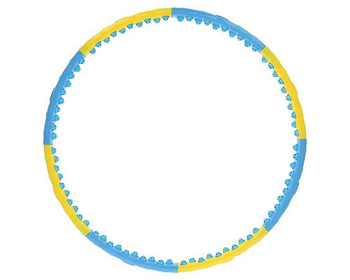 Масажний обруч HHP022 HULA HOP 1,45KG 110CM HMS - жовто-блакитний