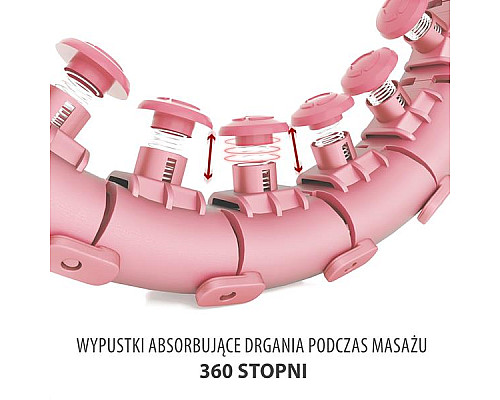 Обруч з вагою HMS HHW01 світло-рожевий