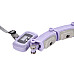 Хула-хуп магнітний HMS HHM14 з лічильником, навантаженням та поясом для схуднення BR163, фіолетовий