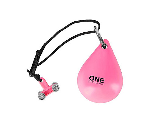 Хула-хуп масажний One Fitness OHA02 з навантаженням та поясом для схуднення BR160, рожевий