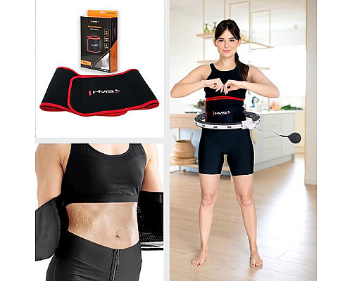 Набір обруч магнітний HHM15 з обтяженням + лічильник HMS + пояс для талії BR163&nbsp;