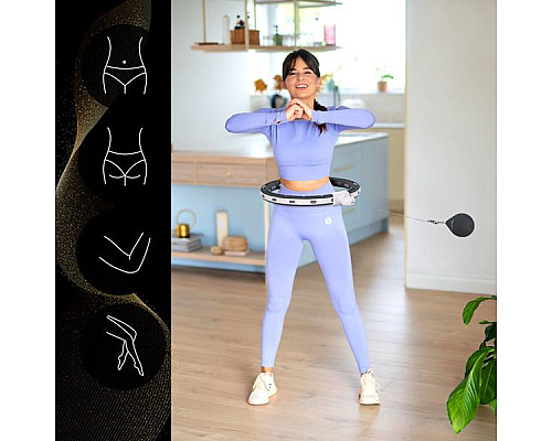 Набір обруч магнітний HHM15 з обтяженням + лічильник HMS + пояс для талії BR163&nbsp;