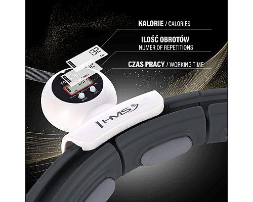 Набір обруч магнітний HHM15 з обтяженням + лічильник HMS + пояс для талії BR163&nbsp;