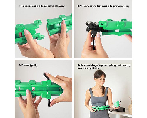 Обруч з вагою HMS HHW01 зелений