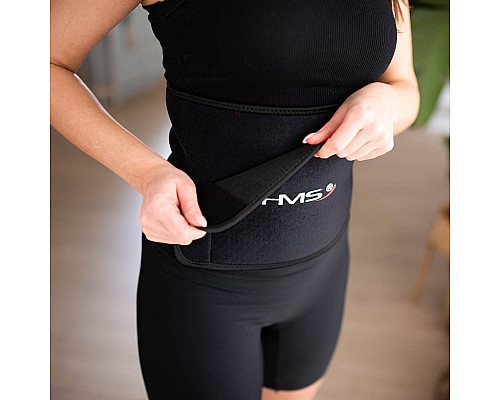 Хула-хуп магнітний HMS HHM15 з лічильником, навантаженням та поясом для схуднення BR16 Plus Size, блакитний