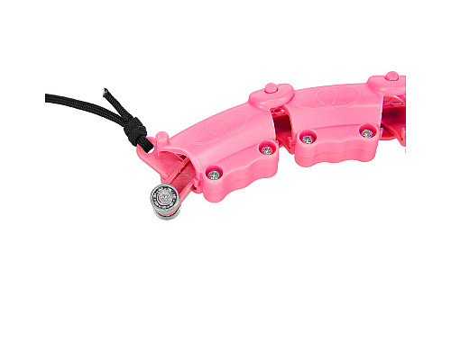 Хула-хуп масажний One Fitness OHA02 з навантаженням, рожевий