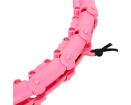 Хула-хуп масажний One Fitness OHA02 з навантаженням, рожевий