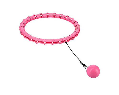 Хула-хуп масажний One Fitness OHA02 з навантаженням, рожевий