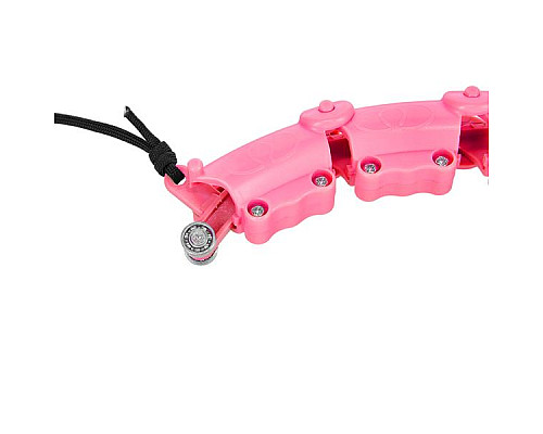 Хула-хуп масажний One Fitness OHA02 з навантаженням, рожевий