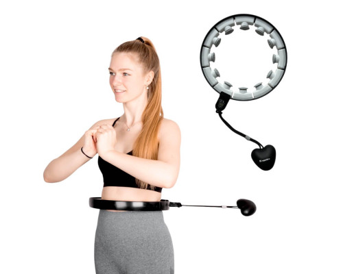 Хула-хуп з магнітами та обважнювачами inSPORTline Weight Hoop Feel 69-108 см