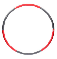 Масажний обруч Хула Хуп HHP002 HULA HOP 1,2KG 100CM HMS - червоно-сірий