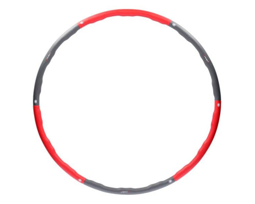 Масажний обруч Хула Хуп HHP002 HULA HOP 1,2KG 100CM HMS - червоно-сірий