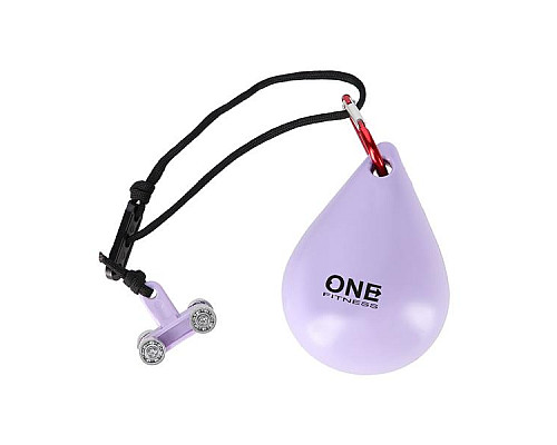 Хула-хуп масажний One Fitness OHA02 з навантаженням та поясом для схуднення BR160, фіолетовий