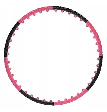 Масажний обруч Хула Хуп HHP024 HULA HOP 1,6KG 110CM HMS - чорно-рожевий 