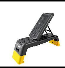 Степ-платформа з регульованою спинкою WCG Pro + еспандери