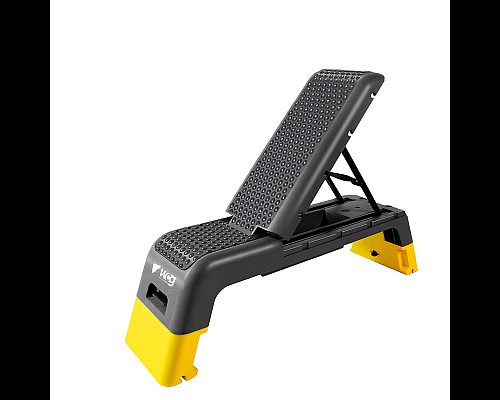 Степ-платформа з регульованою спинкою WCG Pro + еспандери