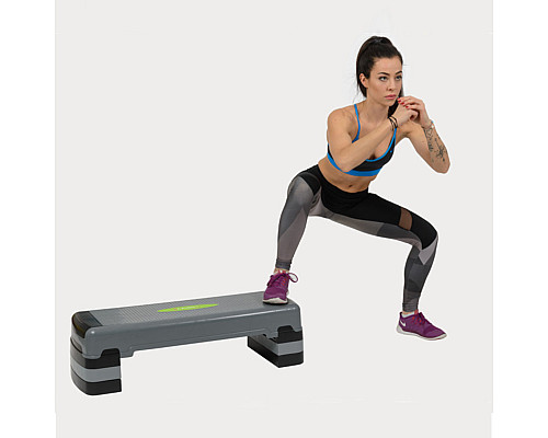 Степ-платформа HMS AS005 AEROBIC STEP, сіро-чорна