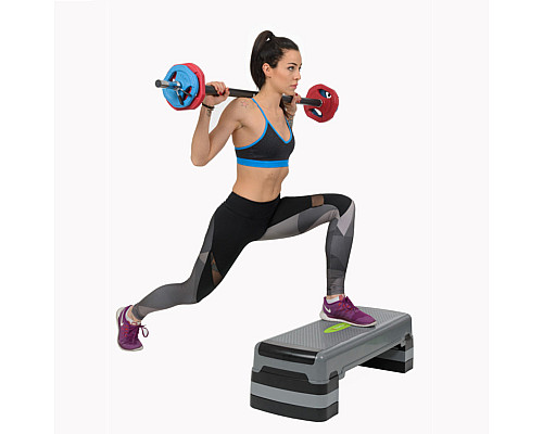 Степ-платформа HMS AS005 AEROBIC STEP, сіро-чорна