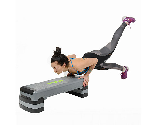 Степ-платформа HMS AS005 AEROBIC STEP, сіро-чорна