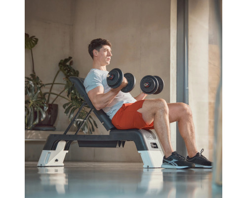 Степ-платформа з функцією лави Reebok Deck, чорно-біла