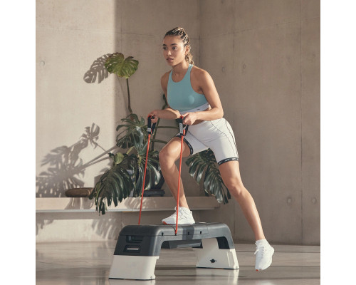 Степ-платформа з функцією лави Reebok Deck, чорно-біла