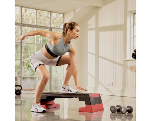 Степ-платформа Reebok Step з Bluetooth, червоно-чорна