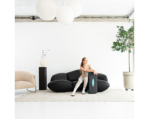 Степ-платформа HMS AS002, чорно-блакитна