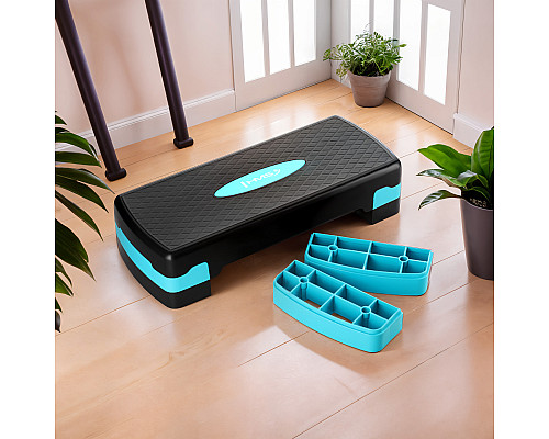 Степ-платформа HMS AS002, чорно-блакитна