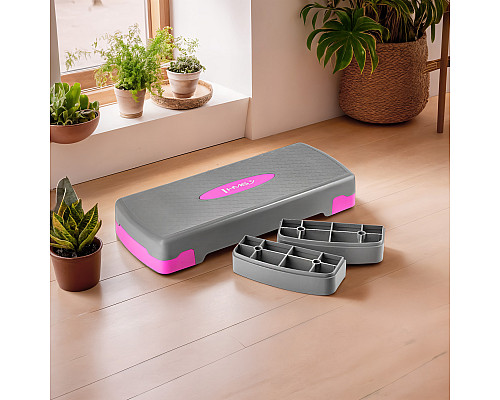 Степ-платформа HMS AS003, сіро-рожева