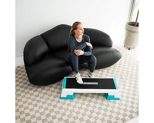 Степ-платформа HMS AS007 PREMIUM, біло-м'ятна