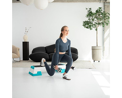 Степ-платформа HMS AS007 PREMIUM, біло-м'ятна