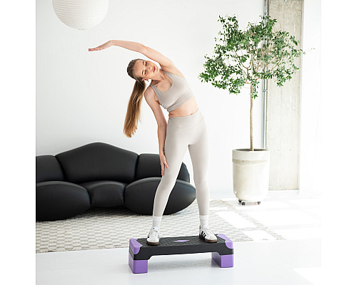 Степ-платформа з балансуванням HMS AS008L чорно-фіолетова