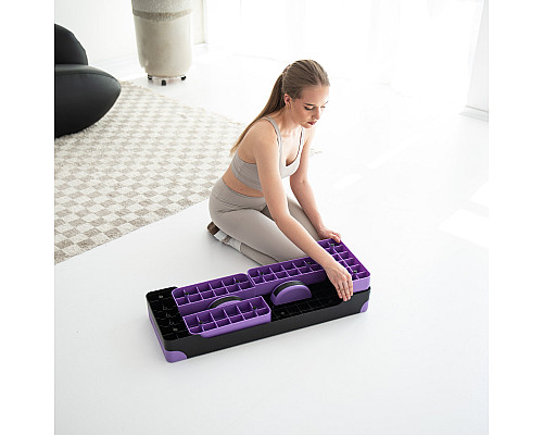 Степ-платформа з балансуванням HMS AS008L чорно-фіолетова