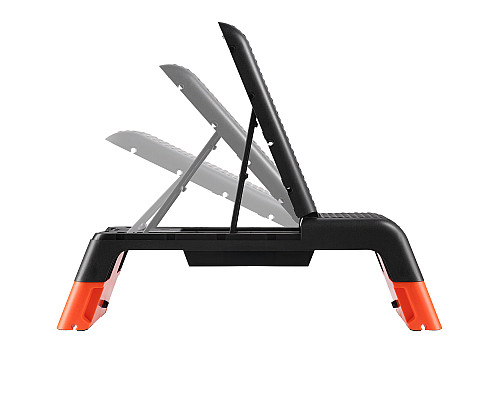 Степ-платформа з функцією лави HMS AS009 PRO, чорно-помаранчева