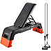 Степ-платформа з функцією лави HMS AS009 PRO, чорно-помаранчева