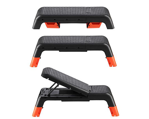 Степ-платформа з функцією лави HMS AS009 PRO, чорно-помаранчева