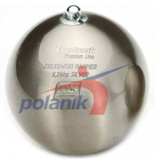 Змагальний молот з нержавіючої сталі 7,26 кг Polanik Premium Line Ziolkowski Hammer SILVER, IAAF I-10-0468<br>