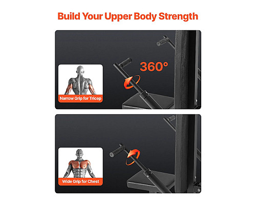 Тренажер для жиму VEVOR 204 кг, чорно-червоний