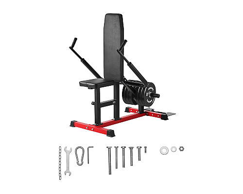 Тренажер для жиму VEVOR 204 кг, чорно-червоний